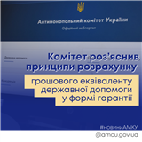 Комітет роз’яснив принципи розрахунку грошового еквіваленту державної допомоги у формі гарантії